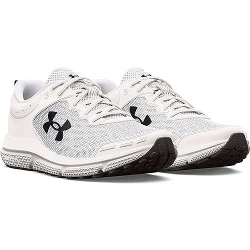 Under Armour Men's Charged Assert 10, (102) White/Black/Black, 9 X-Wide