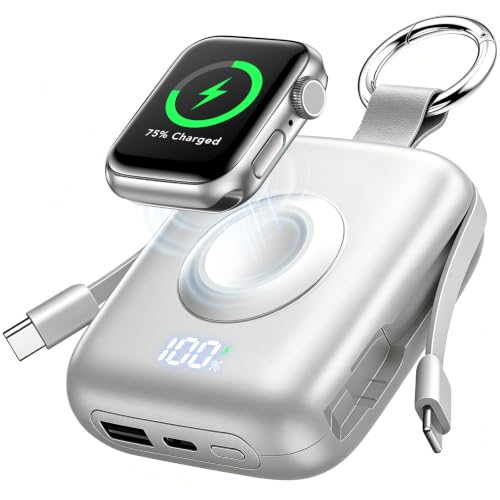 Portable Charger 3 in 1, Smaller 10000mAh Built-in Cables 22.5W Power Bank