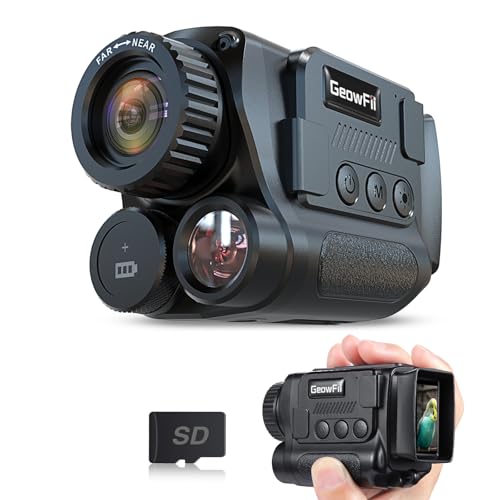 GeowFiiTech Night Vision Monocular, 4K Infrared Digital Night Vision Goggle