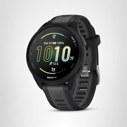 Garmin Forerunner 165, Running Smartwatch, Colorful AMOLED Display, Training Metrics and Recovery Insights, Black