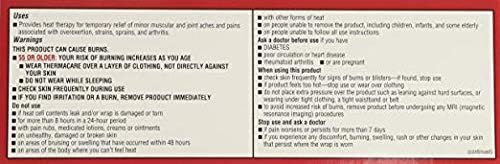 Thermacare Heatwraps Lower Back & Hip, L-XL- SPECIAL LIMITED PACK OF 10 Count