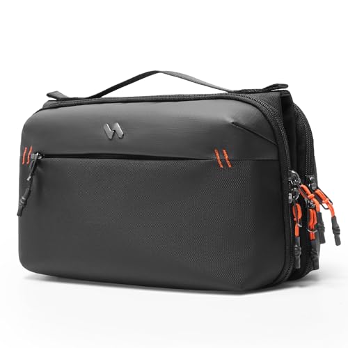 Inateck Electronic Multifunction Organizer Splashproof Accessory Bag for Cables, Chargers, Earphones, Ideal for Travel, Travel and More, black, 26 x 10.5 x 15 cm, Unisex