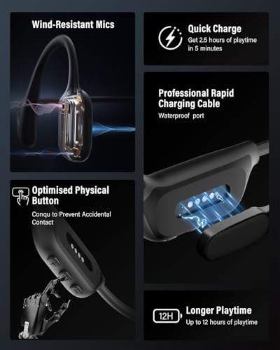 Bone Conduction Headphones, Swimming Headphones, Open Ear Headphones