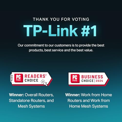 TP-Link AX1800 WiFi 6 Router V4 (Archer AX21) – Dual Band Wireless Internet, Gigabit, Easy Mesh, Works with Alexa - A Certified for Humans Device