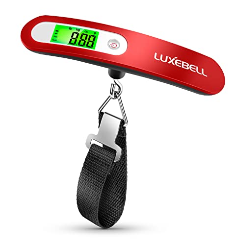 Digital Luggage Scale Vacation Travel Essentials Accessories Gifts for Traveler Portable Suitcase Handheld Weight Scale 110 lbs Hanging Baggage Travel Must Haves