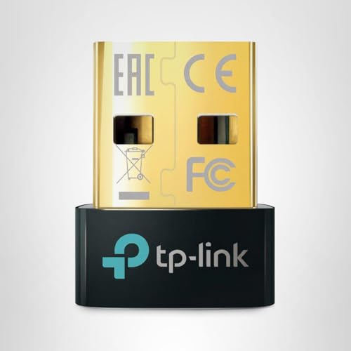 TP-Link USB Bluetooth Adapter for PC - Bluetooth 5.4 Dongle Receiver, Plug and Play, Nano Design, EDR & BLE, Supports Windows 11/10/8.1/7 for Desktop, Laptop, Keyboard, Mouse, etc (UB500)