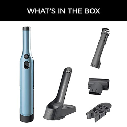 Shark WV201BLBRN WANDVAC Cordless Hand Vac, Lightweight and Portable at 1.4 lbs. with Powerful Suction, Charging Dock, One-Touch Empty for Car & Home, Cove Blue