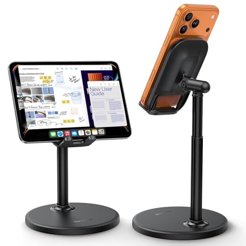 Lamicall Cell Phone Stand for Desk - [Height Angle] Adjustable Phone Holder