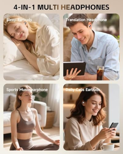 Paekole Sleep Earbuds for Side Sleepers, Ultra Mini Bluetooth Sleep Buds