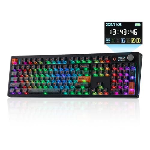 EPOMAKER TH108 V2 PRO Full Size Mechanical Keyboard with Screen&Knob