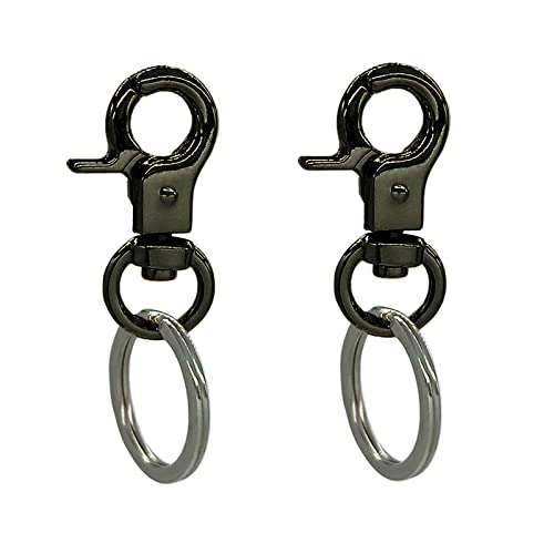 DORUI Dog Tag Clips 2 pack Easy Change for Pet ID Tag Quick Clips Small Medium Large Dogs and Cats Collars|Black|