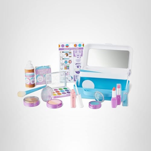 Melissa & Doug Love Your Look Pretend Makeup Kit Play Set – 16 Pieces for Mess-Free Pretend Play (Does NOT Contain Real Cosmetics)