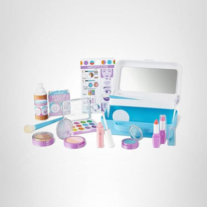 Melissa & Doug Love Your Look Pretend Makeup Kit Play Set – 16 Pieces for Mess-Free Pretend Play (Does NOT Contain Real Cosmetics)