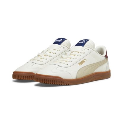 PUMA Mens Club 5v5 Sneaker, Warm White-Putty-Team Regal Red-Clyde Royal, 8