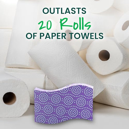 Scotch-Brite Odor Resist Non-Scratch Scrub Sponge, Dishwasher-Safe Kitchen Sponges that Resist Bacterial Odors, Multipurpose Dish Sponge for Gentle Cleaning, 6 Dish Sponges