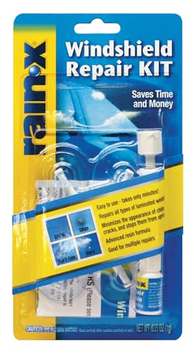 RainX Fix a Windshield Do it Yourself Windshield Repair Kit, for Chips, Cracks, Bulls-Eyes and Stars