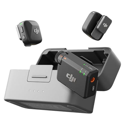 DJI Mic Mini (2 TX + 1 RX + Charging Case), Ultralight, Detail-Rich Audio
