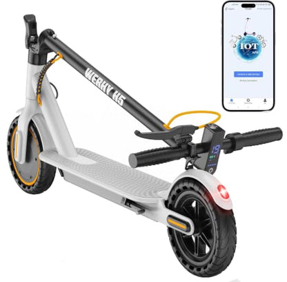 Electric Scooter, 500W/350W Powerful Motor & 19 MPH Top Speed, 16/25 Miles Range, Folding E Scooter with Dual Braking for Teens and Adults