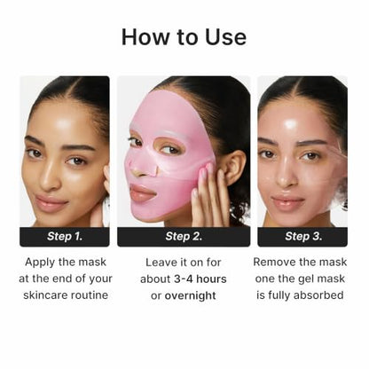 medicube Jelly Gel Mask with Firming NAD EGF | Overnight Face Mask - Korean Skincare, 28g x 4ea