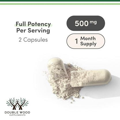 TUDCA Bile Salts Liver Support Supplement, 500mg Servings, Liver and Gallbladder Cleanse Supplement (60 Capsules, 250mg) Genuine Bile Acid TUDCA with Strong Bitter Taste by Double Wood