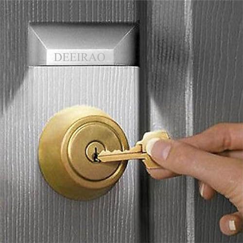 DEEIRAO Home Keyhole Light Wireless Motion Sensor LED Night Lights Silver