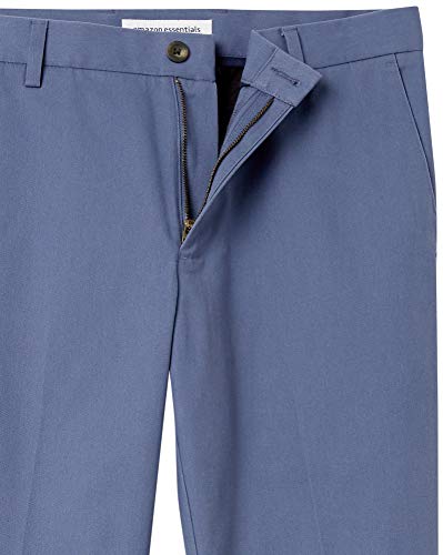 Amazon Essentials Men's Slim-Fit Wrinkle-Resistant Flat-Front Chino Pant, Indigo, 29W x 32L