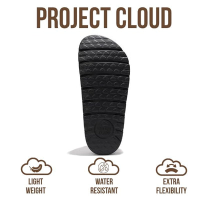 Project Cloud Genuine Leather Platform Clogs for Women Footwear - Memory Foam Arch Support Cork Footbed Casual Shoes & Mules for Women 2025 (Benton Chunky, TAN, 7.5)