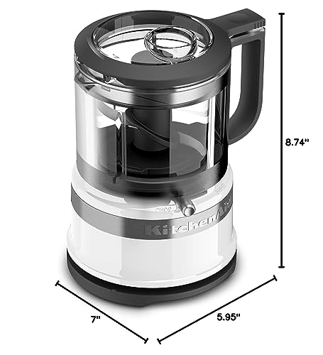 KitchenAid KFC3516WH 3.5 Cup Food Chopper, White