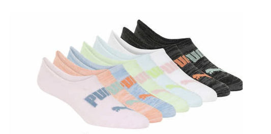 PUMA Women's No Show Sneaker Socks 8 Pack