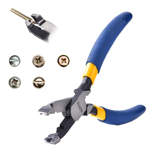 VAZIOYAR Multi-Function Screw Extractor Pliers, Non-Slip Screw Removal Tool, Extracts Stripped, Broken, Rusted Screws, Screw Pliers for Tightening, Loosening and Gripping Nuts and Bolts