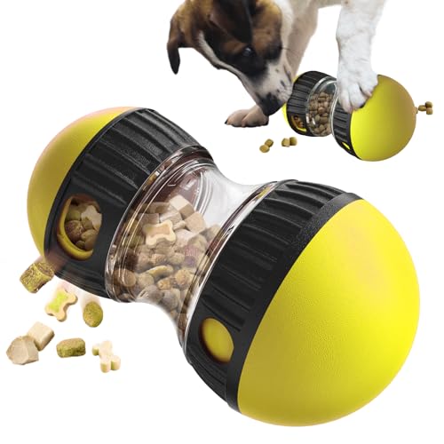 Dog Interactive Toys Dogs Puzzles Feeder Adjustable Food Dispensing Treat Dispenser Slow Feeding for IQ/Physical Training and Brain Stimulation Large Medium Small Dog