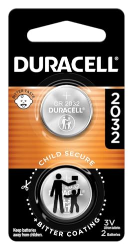 Duracell 2032 Lithium Battery, 2 Count, AirTag & Key Fob, CR2032 3V Cell