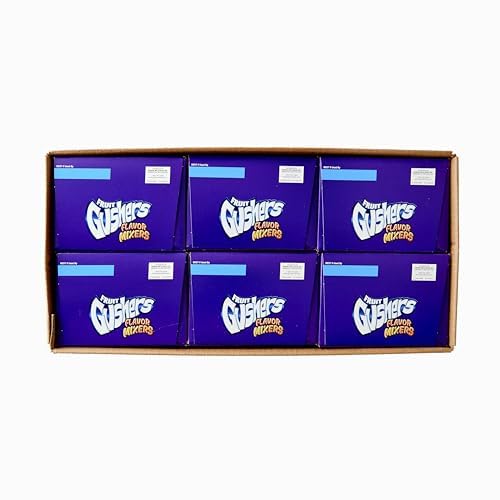 Gushers Flavor Mixers Fruit Snacks, Variety Snack Pack, Gluten-Free, 8 Pouches, 4.25 oz Each (Pack of 6)