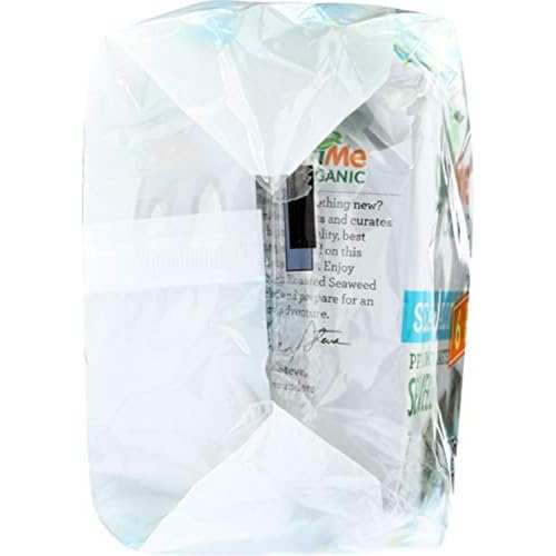 Gimme Seaweed Organic Premium Roasted Seaweed Snacks, Sea Salt, 6 Count, Keto, Vegan, Gluten-Free, Great Source of Omega3s and Iodine, Healthy On-The-Go Snack for Kids and Adults