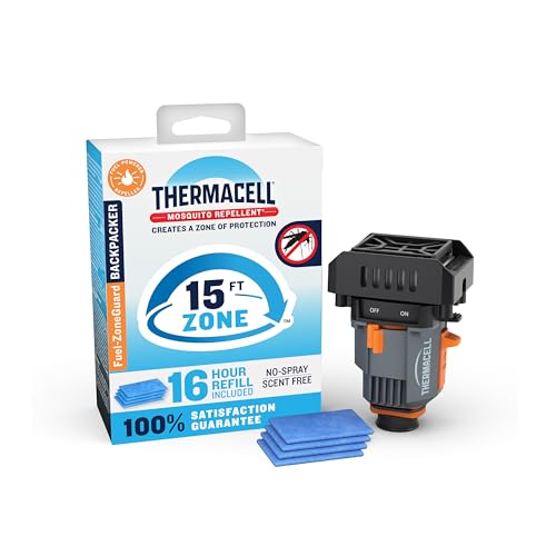 Thermacell Fuel-ZoneGuard Backpacker, Camping Mosquito Repeller, 16-Hr