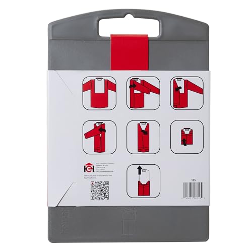 Household Essentials 195 Shirt Folding Board For Laundry | Folds T-Shirts, Polos And Dress Shirts , Black