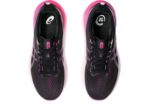 ASICS Women's Gel-Kayano 31 D Running Shoes, 8.5, Black/Bold Magenta