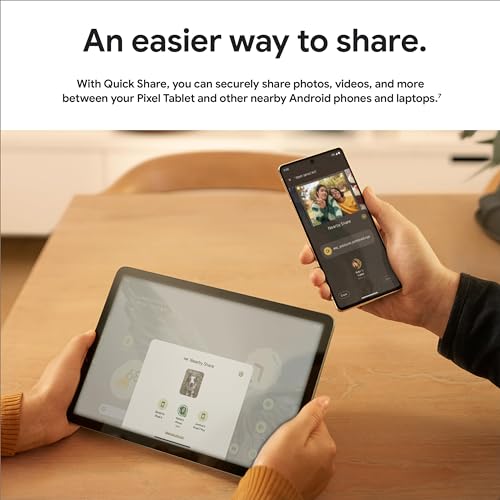 Google Pixel Tablet - Android Tablet with 11-Inch Screen and Extra-Long Battery Life - Hazel - 8 GB RAM - 128 GB