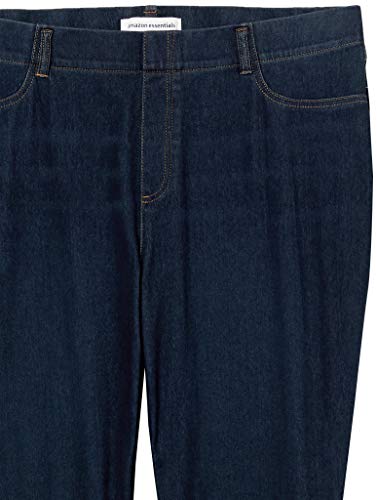Amazon Essentials Women's Pull-On Knit Jegging (Available in Plus Size), Dark Wash, XX-Large