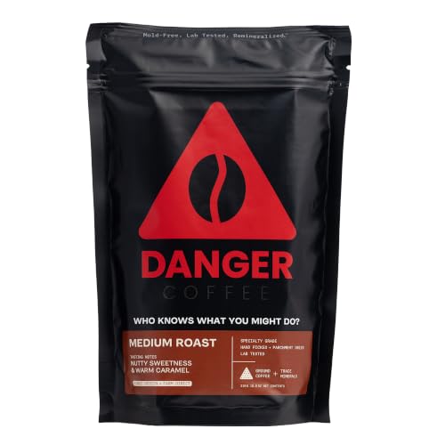 Danger Coffee Ground Mold Free Coffee by Dave Asprey | Medium Roast 10.9 oz