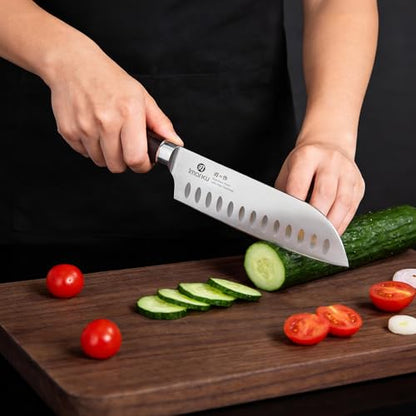 imarku Santoku Knife 7 Inch with Sharp Japanese High Carbon Stainless Steel