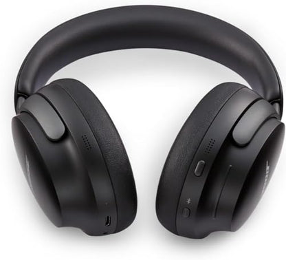 Bose QuietComfort Ultra Bluetooth Headphones, Wireless Headphones with Spatial Audio, Over Ear Noise Cancelling with Mic, Up to 24 Hours of Playtime, Black