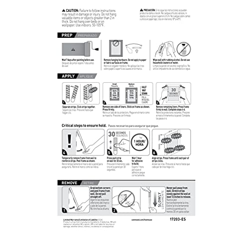 Command Picture Hanging Strips Variety Pack, Damage Free Hanging Picture Hangers, No Tools Wall Hanging Strips for Living Spaces, White, 16 Small Pairs and 32 Medium Pairs (96 Strips)