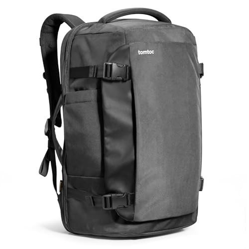 tomtoc Travel Backpack 40L, TSA Carry On Bag Flight Approved, PFAS Free