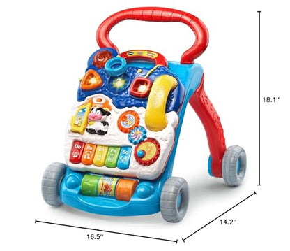 VTech Sit-to-Stand Learning Walker (Frustration Free Packaging), Blue