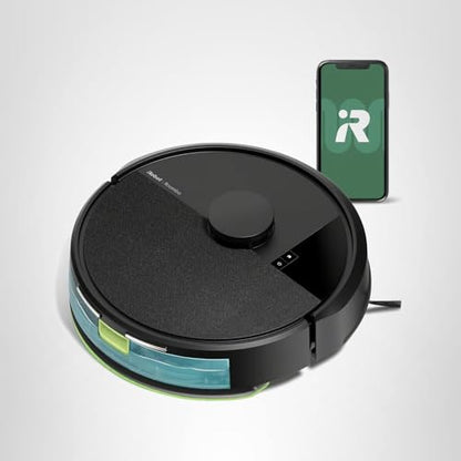 iRobot Roomba 105 Combo Robot Vacuum & Mop - Easy to use, Intense Power-Lifting Suction, LiDAR Navigation, Multiple Cleaning Modes, Avoids Mopping Carpets, Self-Charging