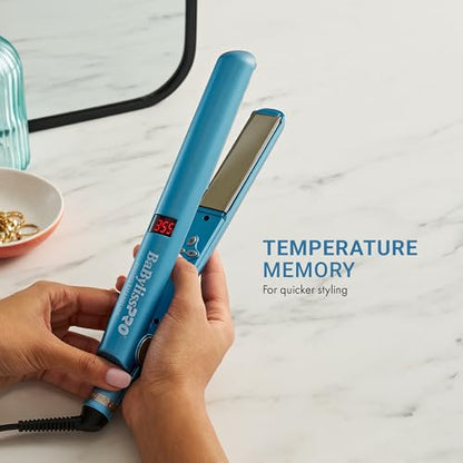 BaBylissPRO Nano Titanium Hair Straightener, 1" /25mm Flat Iron Digital Hair Straightener Iron for Professional Salon Results and All Hair Types