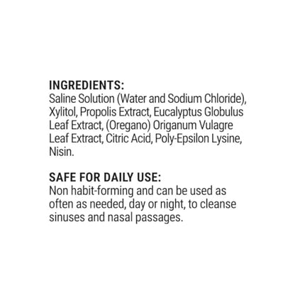 Beekeeper's Naturals Propolis Nasal Rinse Spray Max, Relief for Adults w/Eucalyptus, Oregano & Saline, Clears Nasal Congestion, Moisturizes Sinus Canal, & Decongest Sinus Cavities, 1 fl oz
