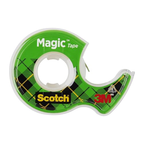 Scotch Magic Tape, Invisible, Home Office Supplies and Back to School Supplies for College and Classrooms, 6 Rolls with Dispensers