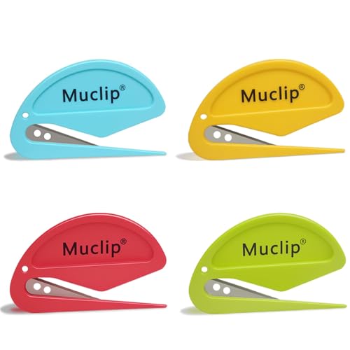 Muclip 4-Pack Letter Openers Envelope Slitters - Hidden Blade